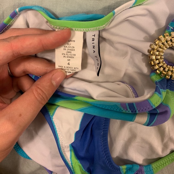 Trina Turk tankini bathing suit - Picture 2 of 4